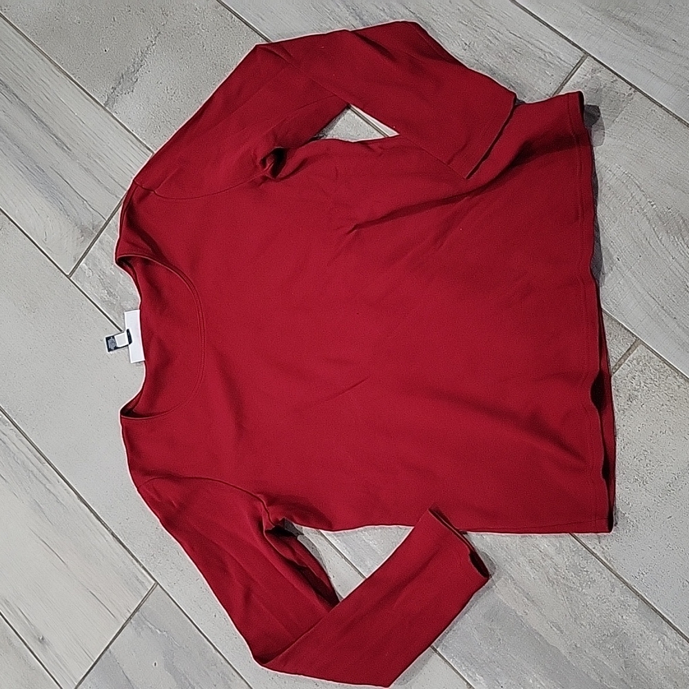 Karen Scott red long sleeve  size large #20